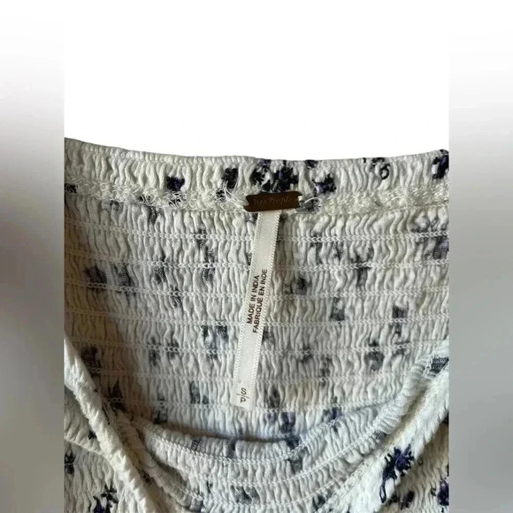 Free People Marigold Mix Print Top S - Picture 4 of 5